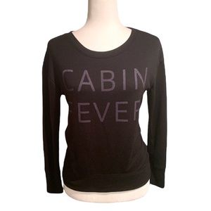 LOL Vintage Cabin Fever Black Thin Sweatshirt